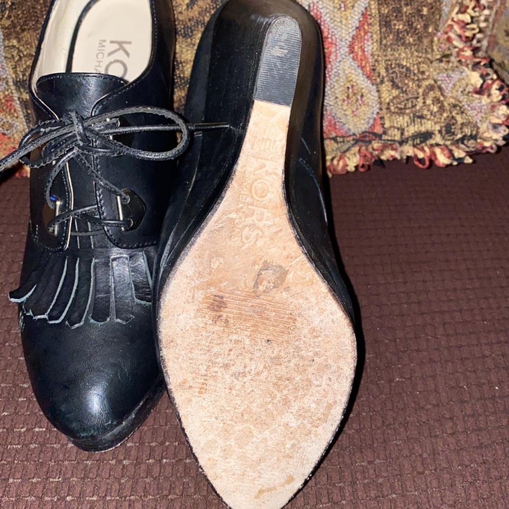 Michael Kors Black Wedge Shoes - Picture 3 of 4